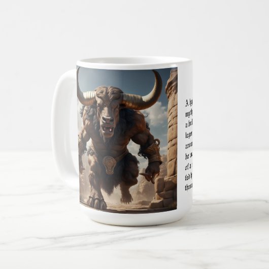 Minotaur Coffee Mok (Voorkant links)