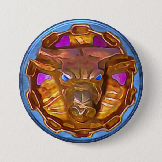 Minotaur Ice Amulet Button (Voorkant)