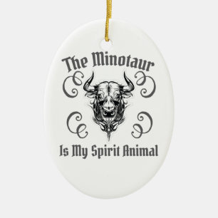 Minotaur My Spirit Animal Ancient Greek Mythology Keramisch Ornament