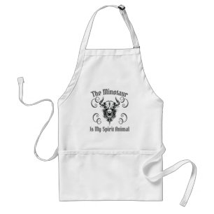 Minotaur My Spirit Animal Ancient Greek Mythology Standaard Schort