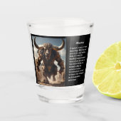 Minotaur  shot glas (Voorkant)