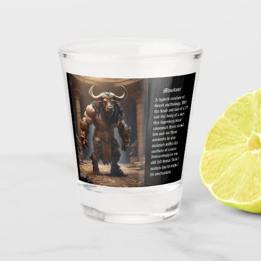 Minotaur Shot Glas (Voorkant)