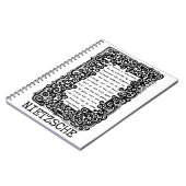 Minotaur van geweten citeert Nietzsche Notitieboek (Linkerzijde)