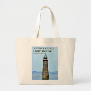 Minots Ledge Lighthouse Massachusetts Canvas tas