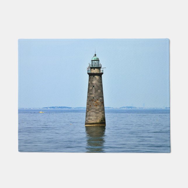 Minots Ledge Lighthouse Massachusetts Deur Mat (Voorkant)
