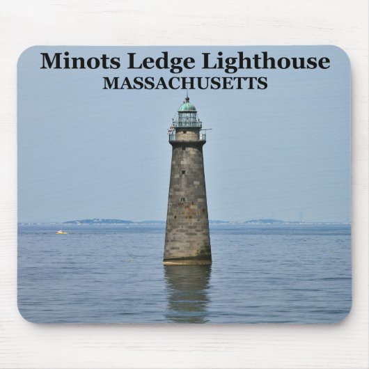 Minots Ledge Lighthouse, Massachusetts Mousepad Muismat (Voorkant)