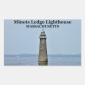 Minots Ledge Lighthouse, Stickers Massachusetts (Devant)