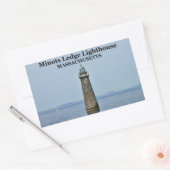 Minots Ledge Lighthouse, Stickers Massachusetts (Enveloppe)