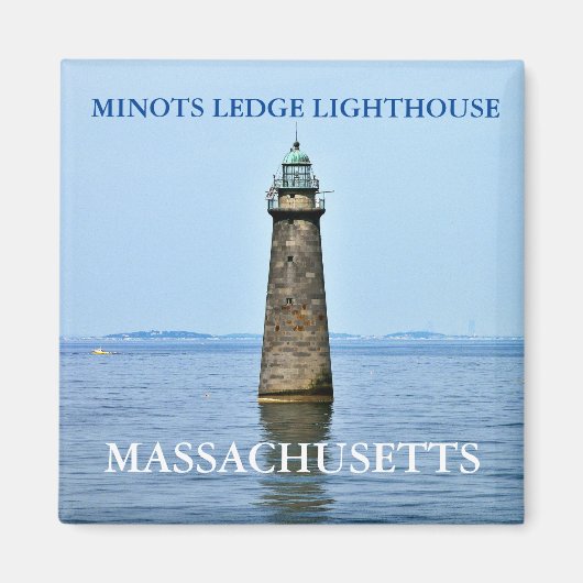 Minots randvuurtoren, Massachusetts Magnet Magneet (Voorkant)