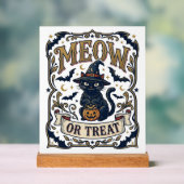 Minou ou traiter Chat Halloween Chat effrayant Vin (Neutre)