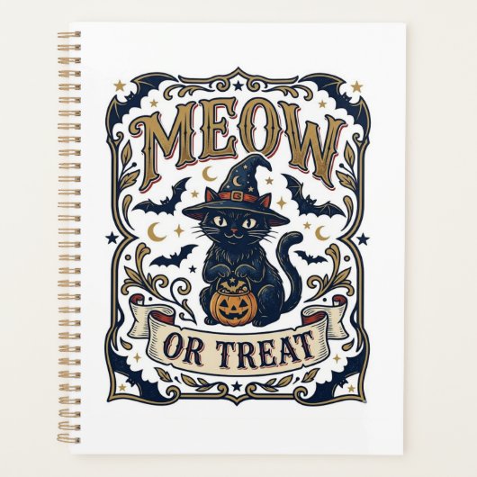 Minou ou traiter Chat Halloween Chat Fantomatique  (Devant)