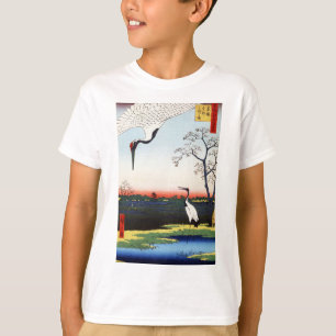 Minowa, Kanasugi, Mikawashima door Utagawa Hiroshi T-shirt