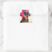 MinPinOne Vierkante Sticker (Tas)