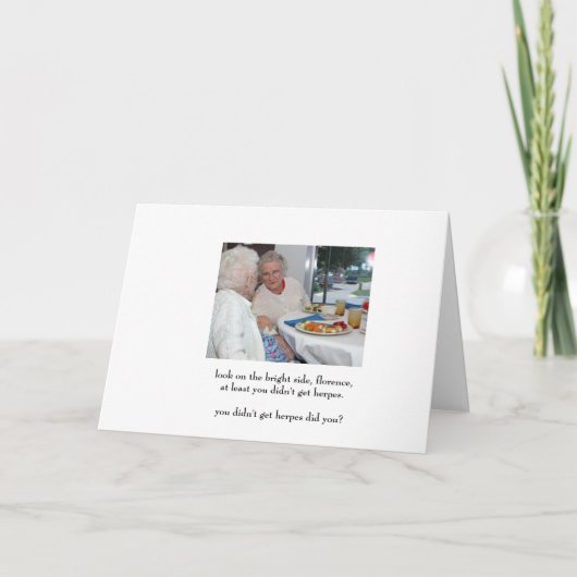 minstens kreeg u geen herpes kaart (Voorkant)