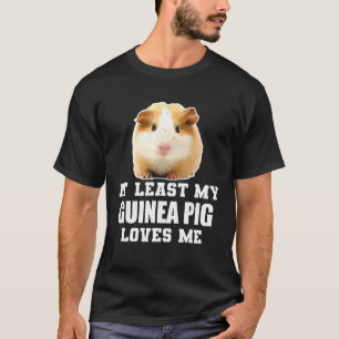 Minstens mijn cavia houdt van me cavia's t-shirt