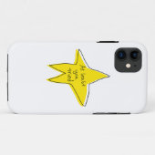 Minstens u probeerde - Gele Ster Case-Mate iPhone Case (Achterkant (horizontaal))