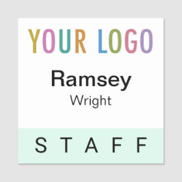 Mint 2x2 Personeel Badge Event Logo Square Naam Pi