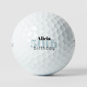 Mint 50th Birthday Gepersonaliseerde Titleist Pro  Golfballen