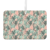 Mint and Pink Forest Pattern Luchtverfrisser (Achterkant)