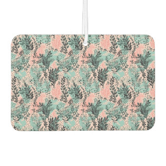 Mint and Pink Forest Pattern Luchtverfrisser