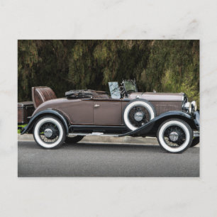 Mint antiek auto briefkaart