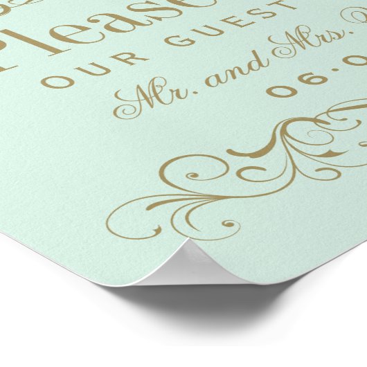 Mint Antiek Vlaams Weddenschap Poster (Hoek)