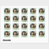 Mint Aqua Afstuderen Foto Stickers (Vel)