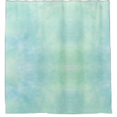 Mint Aqua Blue Tie Dye Waterverf Douchegordijn (Voorkant)
