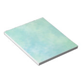Mint Aqua Blue Tie Dye Waterverf Notitieblok (Schuin)