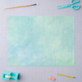 Mint Aqua Blue Tie Dye Waterverf Tissuepapier (Craft)