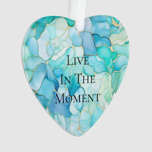 Mint Aqua Pearl Marbre or (devant)