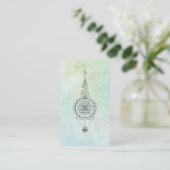 *~* Mint Aqua Reiki Energy Healing Nirvana Visitekaartje (Staand voorkant)