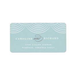 Mint Art Deco String Lights Retouradres Label