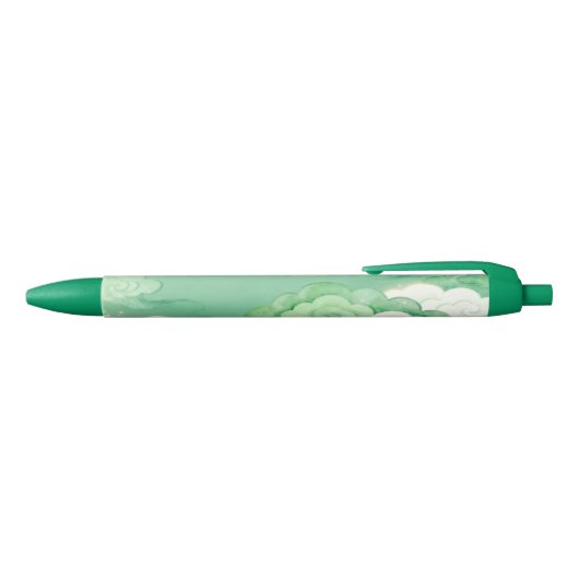 Mint Auspicious Clouds Pen (Bovenkant)
