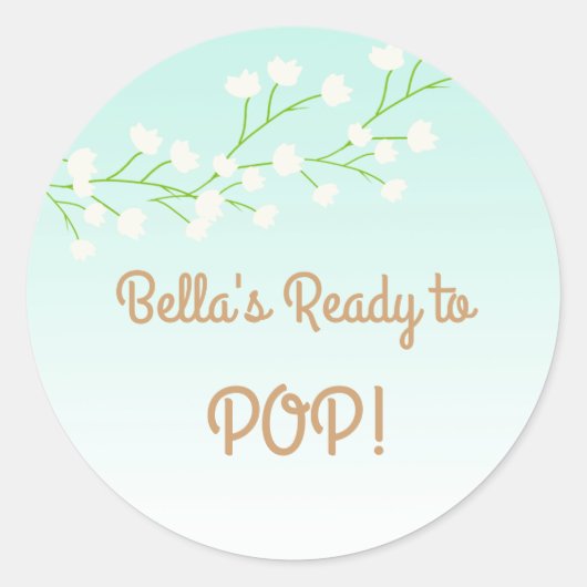 Mint Baby's Breath Ready to Pop Stickers (Devant)