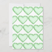 Mint ballon 1e verjaardag uitnodiging (Achterkant)