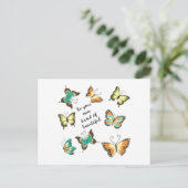Mint Be Your Own Beautiful Butterflies Briefkaart (Staand voorkant)