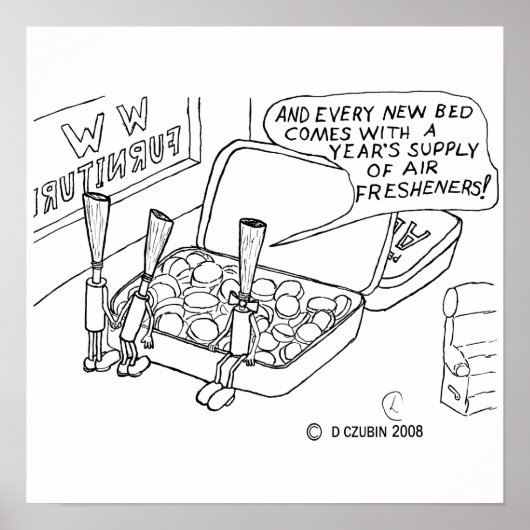 Mint Bed Poster (Voorkant)