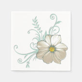 MINT BISQUE STIPPEN STREPEN PAPIEREN SERVETTEN (Voorkant)