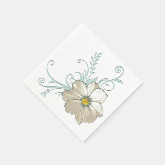 MINT BISQUE STIPPEN STREPEN PAPIEREN SERVETTEN (Hoek)