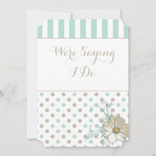 MINT BISQUE STIPPEN STRIPES Weddenschap Kaart
