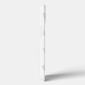 Mint & Black Hearts Patroon Gepersonaliseerde iPad Case-Mate iPhone Case (Achterkant / Rechts)