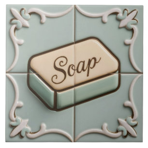 Mint Blue Bar van Zeep Grappig toilet of badkamer Tegeltje