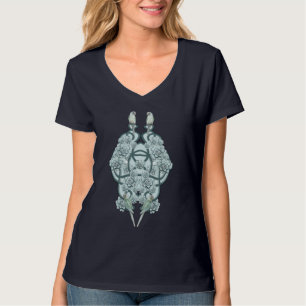 Mint Blue Pine Green Succulents T-shirt