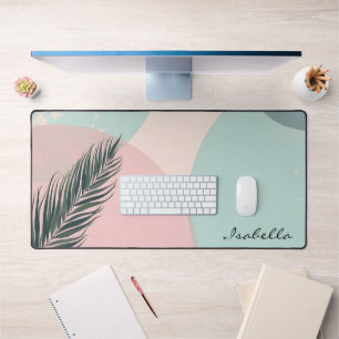 Mint Blush Roze Abstract Moderne Collectie Bureaumat
