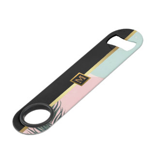 Mint Blush Roze Abstract Moderne Collectie Speed Flessenopener