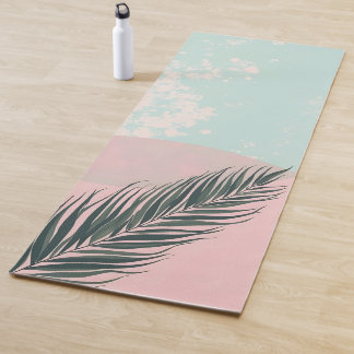 Mint Blush Roze Abstract Moderne Collectie Yogamat