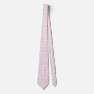 Mint Blush Roze Abstract Modieuze Collectie Stropdas