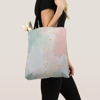 Mint Blush Roze Abstract Populaire Collectie Draagtas