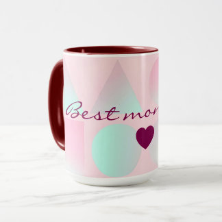 Mint Blush Roze Abstract Trendy Collectie Mok